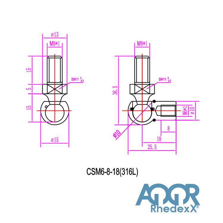 Gasdruckfeder Gasdruckdämpfer Augenaufnahme 365mm/140mm