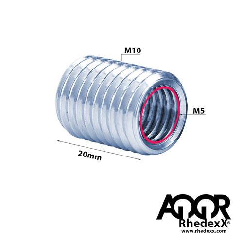 Gewindeadapter M5 auf M10 Reduzier Stück M5 Innengewinde 20MM